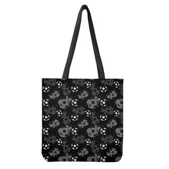 Grunge Soccer Ball Pattern Print Tote Bag | Newhawaiianshirts CA