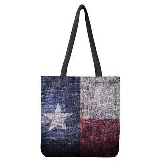 Grunge Texas Flag Print Tote Bag | Newhawaiianshirts