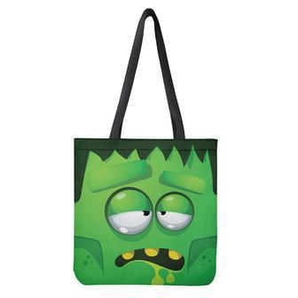 Halloween Frankenstein Face Print Tote Bag | Newhawaiianshirts UK