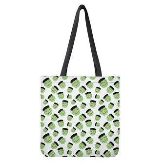 Halloween Frankenstein Pattern Print Tote Bag | Newhawaiianshirts UK