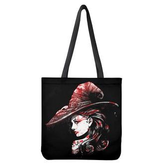 Halloween Vampire Girl Print Tote Bag | Newhawaiianshirts AU