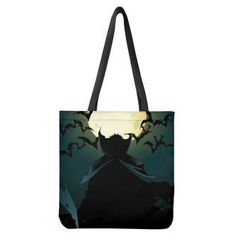 Halloween Vampire Silhouette Print Tote Bag | Newhawaiianshirts DE