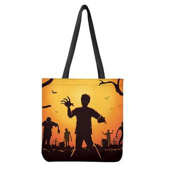 Halloween Walking Zombie Print Tote Bag | Newhawaiianshirts