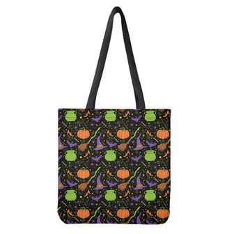 Halloween Wizard Pattern Print Tote Bag | Newhawaiianshirts UK