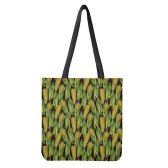 Hand-Drawn Corncob Pattern Print Tote Bag | Newhawaiianshirts DE