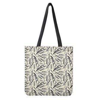 Hand Drawn Mantis Pattern Print Tote Bag | Newhawaiianshirts AU