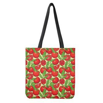 Hand Drawn Tomato Pattern Print Tote Bag | Newhawaiianshirts