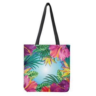 Hawaiian Aloha Flower Print Tote Bag | Newhawaiianshirts