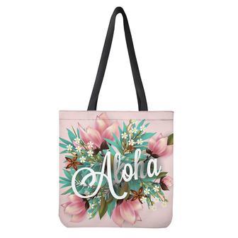 Hawaiian Flower Aloha Print Tote Bag | Newhawaiianshirts