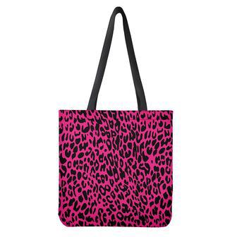 Hot Pink Leopard Print Tote Bag | Newhawaiianshirts