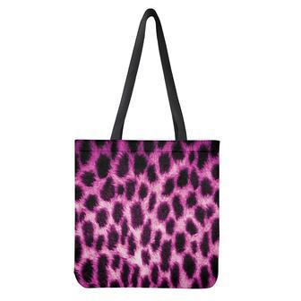 Hot Purple And Black Cheetah Print Tote Bag | Newhawaiianshirts CA