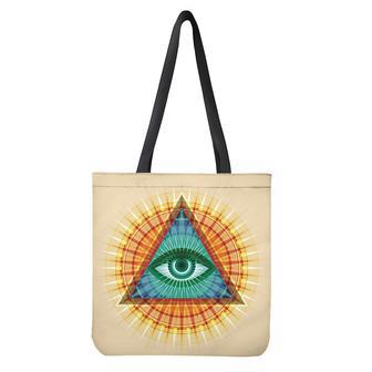 Illuminati Eye Of Providence Print Tote Bag | Newhawaiianshirts UK