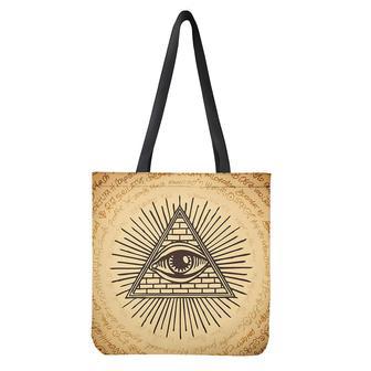 Illuminati Eye Print Tote Bag | Newhawaiianshirts UK