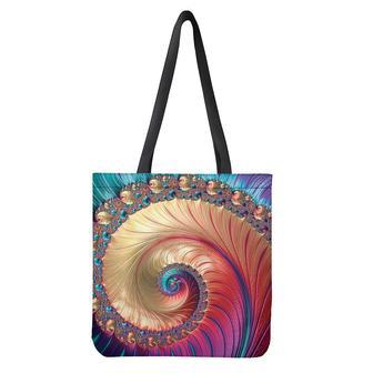 Infinite Fractal Print Tote Bag | Newhawaiianshirts CA