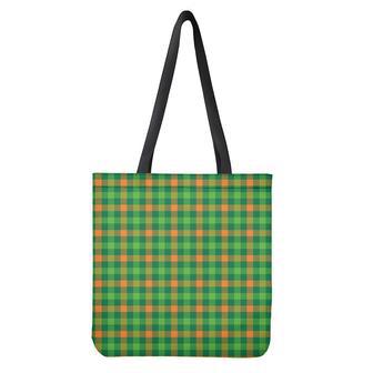 Irish Buffalo Check Pattern Print Tote Bag | Newhawaiianshirts CA