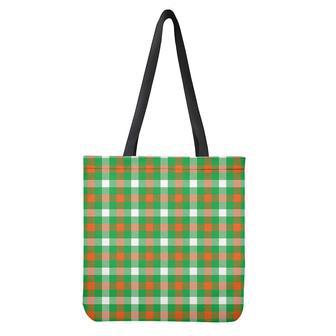 Irish Checkered St. Patrick's Day Print Tote Bag | Newhawaiianshirts DE