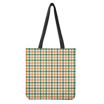 Irish Plaid St. Patrick's Day Print Tote Bag | Newhawaiianshirts