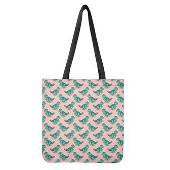 Isometric Tyrannosaurus Pattern Print Tote Bag | Newhawaiianshirts