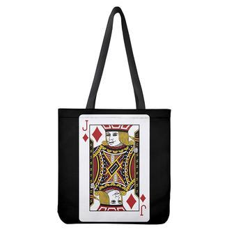 Jack Of Diamonds Playing Card Print Tote Bag | Newhawaiianshirts