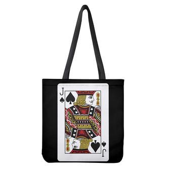 Jack Of Spades Playing Card Print Tote Bag | Newhawaiianshirts DE