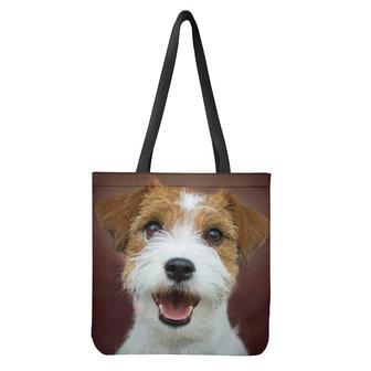 Jack Russell Terrier Portrait Print Tote Bag | Newhawaiianshirts DE