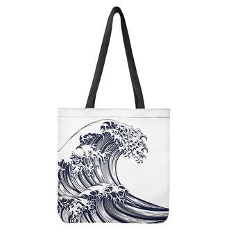 Japanese Kanagawa Wave Print Tote Bag | Newhawaiianshirts CA