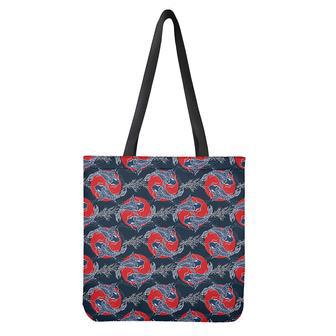 Japanese Koi Carp Fish Pattern Print Tote Bag | Newhawaiianshirts DE