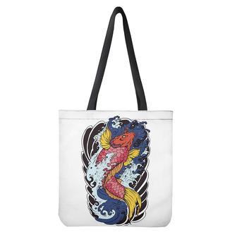 Japanese Koi Carp Tattoo Print Tote Bag | Newhawaiianshirts