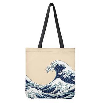 Japanese Ocean Wave Print Tote Bag | Newhawaiianshirts AU