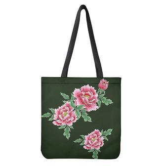 Japanese Peony Print Tote Bag | Newhawaiianshirts AU