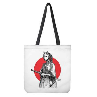 Japanese Samurai Girl Print Tote Bag | Newhawaiianshirts AU