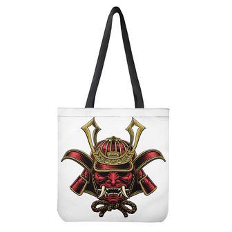 Japanese Samurai Helmet Print Tote Bag | Newhawaiianshirts DE