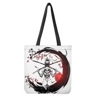 Japanese Samurai Woman Print Tote Bag | Newhawaiianshirts UK