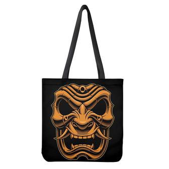 Japanese Warrior Mask Print Tote Bag | Newhawaiianshirts UK