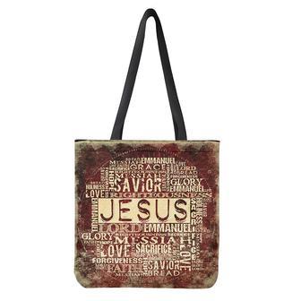 Jesus Religious Words Print Tote Bag | Newhawaiianshirts DE