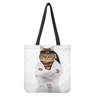 Karate Cat Print Tote Bag | Newhawaiianshirts DE