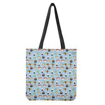 Kawaii Japanese Sushi Pattern Print Tote Bag | Newhawaiianshirts AU