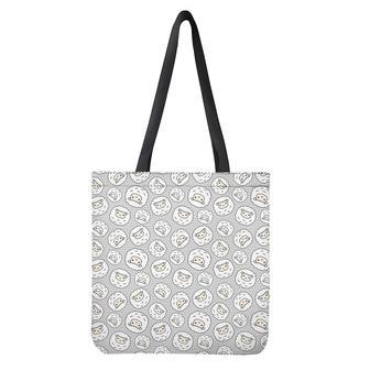 Kawaii Sheep Pattern Print Tote Bag | Newhawaiianshirts DE