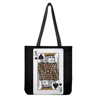 King Of Spades Playing Card Print Tote Bag | Newhawaiianshirts DE