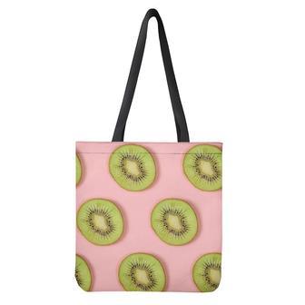 Kiwi Slices Pattern Print Tote Bag | Newhawaiianshirts CA