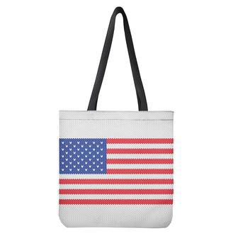 Knitted American Flag Print Tote Bag | Newhawaiianshirts DE