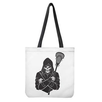 Lacrosse Skull Print Tote Bag | Newhawaiianshirts