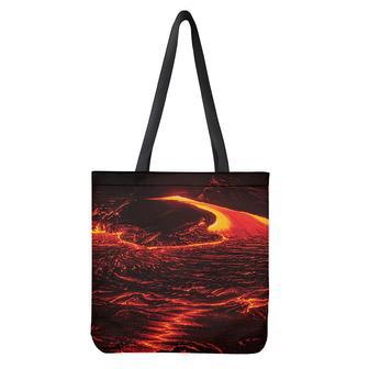 Lava Flow Print Tote Bag | Newhawaiianshirts CA