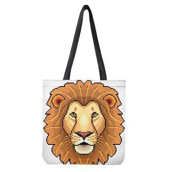 Leo Pixel Print Tote Bag | Newhawaiianshirts DE