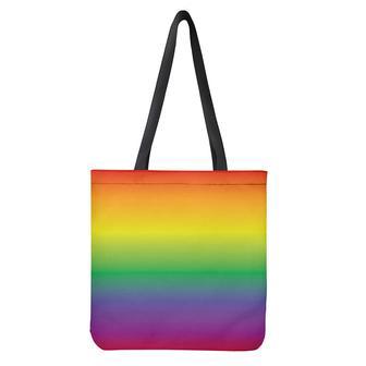 Lgbt Pride Rainbow Gradient Print Tote Bag | Newhawaiianshirts AU