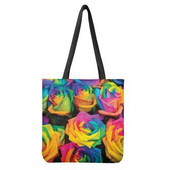 Lgbt Pride Rainbow Roses Print Tote Bag | Newhawaiianshirts AU