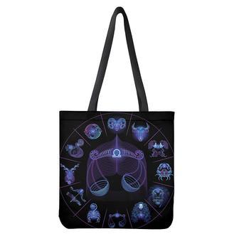 Libra And Astrological Signs Print Tote Bag | Newhawaiianshirts CA