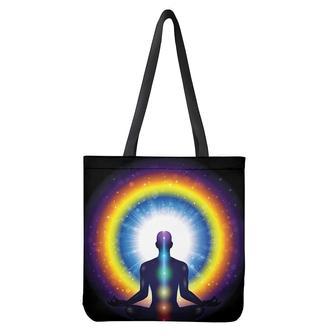 Light Of Seven Chakras Print Tote Bag | Newhawaiianshirts UK