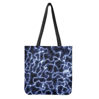 Lightning Chain Print Tote Bag | Newhawaiianshirts UK