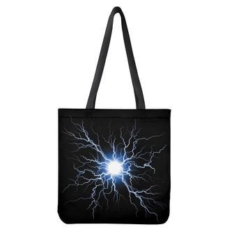 Lightning Spark Print Tote Bag | Newhawaiianshirts UK